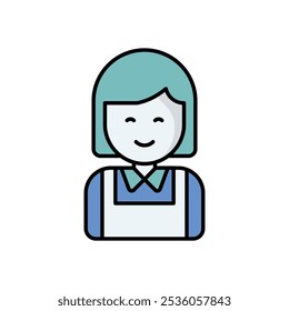 Cook icon isolated on a white background. Vector illustration.