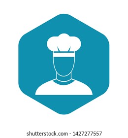 Cook icon in simple style on a white background vector illustration