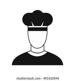 Cook icon in simple style on a white background vector illustration