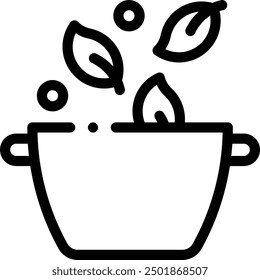 cook icon. Thin Linear Style Design Isolated On White Background