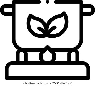 cook icon. Thin Linear Style Design Isolated On White Background