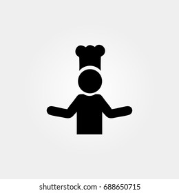 cook icon. vector sign symbol on white background