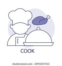 Cook Icons: Chef, Cooking, Culinary, Food Preparation, Kitchen, Cooking Utensils, Recipe, Cook Job, Home Cooking, Gourmet Cooking.