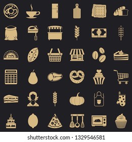 Cook icons set. Simple style of 36 cook vector icons for web for any design
