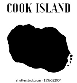 Cook Island, Oceania outline world map silhouette vector illustration, creative design background, national country flag, design element, symbols from countries all continents set. 