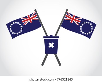 Cook Islands Emblem Trash