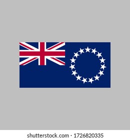 Cook islands flag vector illustration in high quality for ui and ux, website or mobile application