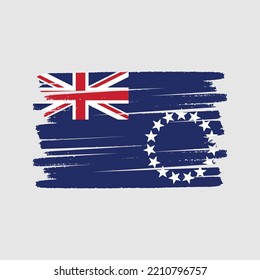 Cook Islands Flag Vektor. Nationalflagge