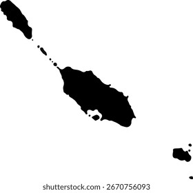 Cook Islands map icon black, isolated Cook Islands silhouette, flat vector map, country geography illustration