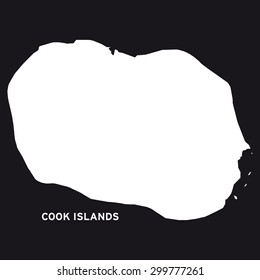 Cook Islands Map Vector