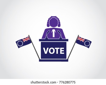 Cook Islands Podium Judge Speech Poll
