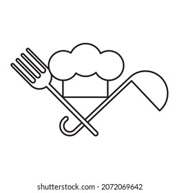 Cook items in vintage style. Cooking icon set. Sketch drawing. Vector food illustration. Vector illustration. Stock image.