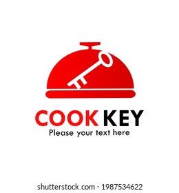 Cook key logo template illustration