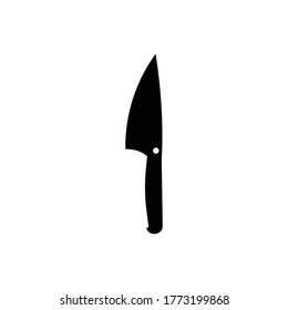 Koch-Messer-Symbol.flache Vektorgrafik auf weißem Hintergrund