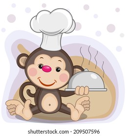 Cook Koala with a tray in hand 