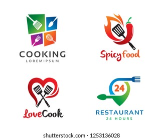 Cook Logo, Logo collection set, Concept design, Symbol, Icon