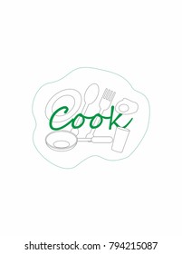 Cook logo isolated