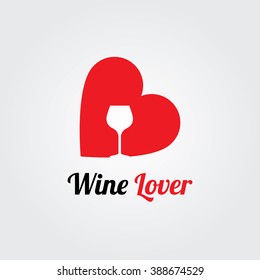 Cook with Love logo template. Flat design vector illustration. Food icon.