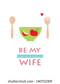 cook for me everyday be my wife bowl