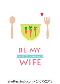 cook for me everyday be my wife bowl