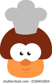Cook mushroom, illustration, vector on a white background.