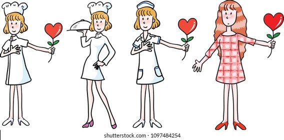 cook and nurse 