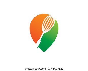 Cook point Logo Template Design Vector, Emblem, Design Concept, Creative Symbol, Icon