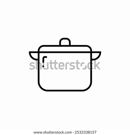 cook pot icon sign vector