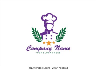 cook and restaurant logo designs. Chef hats drawings. Food, cafe, fastfood and restaurant logo designs. Logo design vectors. Chef hats vector illustrations.