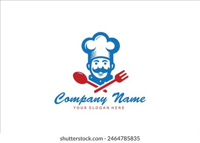 diseños de logo de cocinero y restaurante. Chef sombreros dibujos. Diseños de comida, café, comida rápida y logotipo de restaurante. Vectores de diseño de logotipos. Chef sombreros Ilustraciones vectoriales.