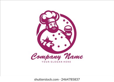 cook and restaurant logo designs. Chef hats drawings. Food, cafe, fastfood and restaurant logo designs. Logo design vectors. Chef hats vector illustrations.