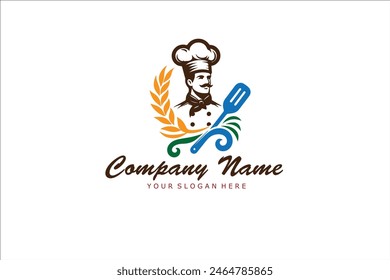 Logo-Designs für Koch und Restaurant. Chef Hats Zeichnungen. Essen, Café, Fastfood und Restaurant Logo-Designs. Logo Design Vektorgrafiken. Chef Hüte Vektorillustrationen.