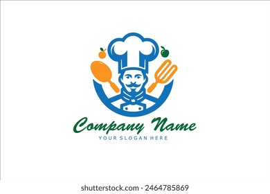 cook and restaurant logo designs. Chef hats drawings. Food, cafe, fastfood and restaurant logo designs. Logo design vectors. Chef hats vector illustrations.