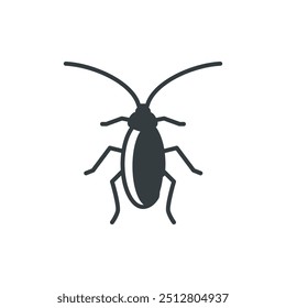 Cook roach icon, Eigenvector illustration