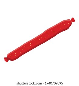 Koch Wurst Ikone. Isometric of Cook Wurst Vektorsymbol für Web-Design isoliert auf weißem Hintergrund