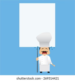 Cook set doing actions for use in advertising, presentations, brochures, blogs, documents and forms, etc.