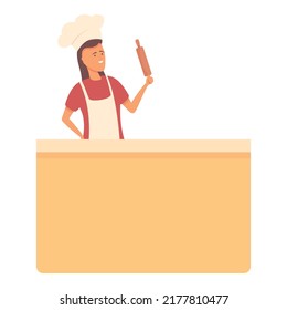 Cook Show Icon Cartoon Vector. Online Cooking. Chef Food