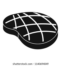 Cook steak icon. Simple illustration of cook steak vector icon for web design isolated on white background