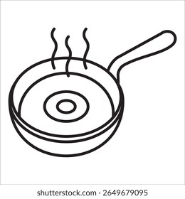 Cook stock icon outline vector