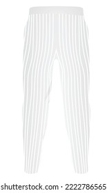 Cook striped pants. vector illustration