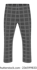 Koch gestreifte Hose. Vektorgrafik