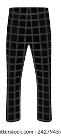 Cook pantalones a rayas. ilustración vectorial