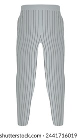 Cook striped pants. vector illustration