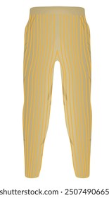 Pantalones a rayas Cook. Ilustración vectorial