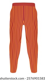 Cook striped pants. vector illustration