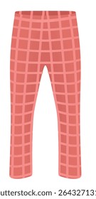 Pantalones a rayas Cook. Ilustración vectorial	