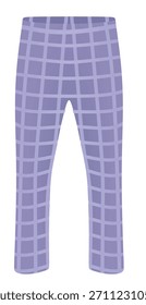 Pantalones a rayas Cook. Ilustración vectorial	
