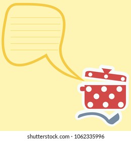 Cocina la plantilla con pan. Ilustración vectorial para menús, recetas, carteles y banners