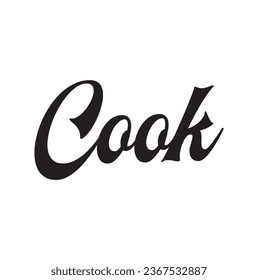 cocinar texto sobre fondo blanco.