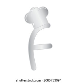 Cook Themed Letter F Design
